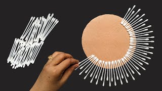 Beautiful Wall Hanging Using Cotton Earbuds/ DIY Paper Crafts For Home Decoration/ Easy Wall Hanging