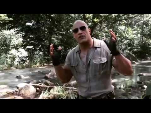 JUMANJI 2 BTS FOOTAGE - The Rock