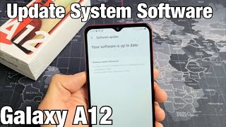 Galaxy A12: How to Update System Software to Latest Android Version screenshot 4