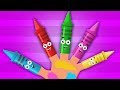 мелки палец семья | ребенок песня | Рифма для детей | Crayons Song And Poem | Crayon Finger Family