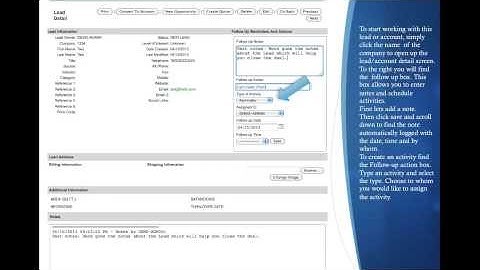 How to create an activity for a Lead.