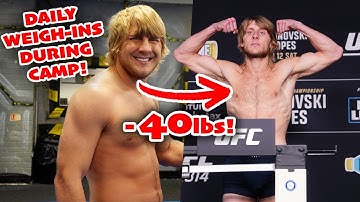 How I Lost 40lbs For UFC 314