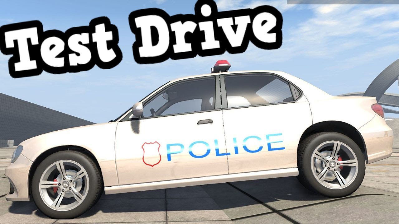 BeamNG Drive Update 0.4.2.0 - Hirochi Sunburst Police Cruiser Test Drive Ended With a Crash