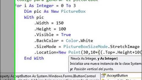 Crear controles en tiempo de ejecución en Vb.net 2008 -  2019