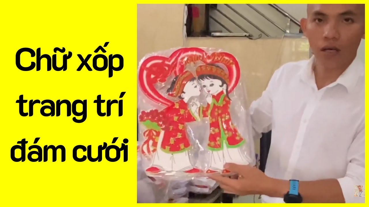 cách trang trí tiệc cưới tại nhà New Update Chữ xốp trang trí đám cưới, tân hôn, vu quy | AB Shop