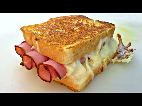 The BEST Grilled Ham & Cheese Sandwich - PoorMansGourmet