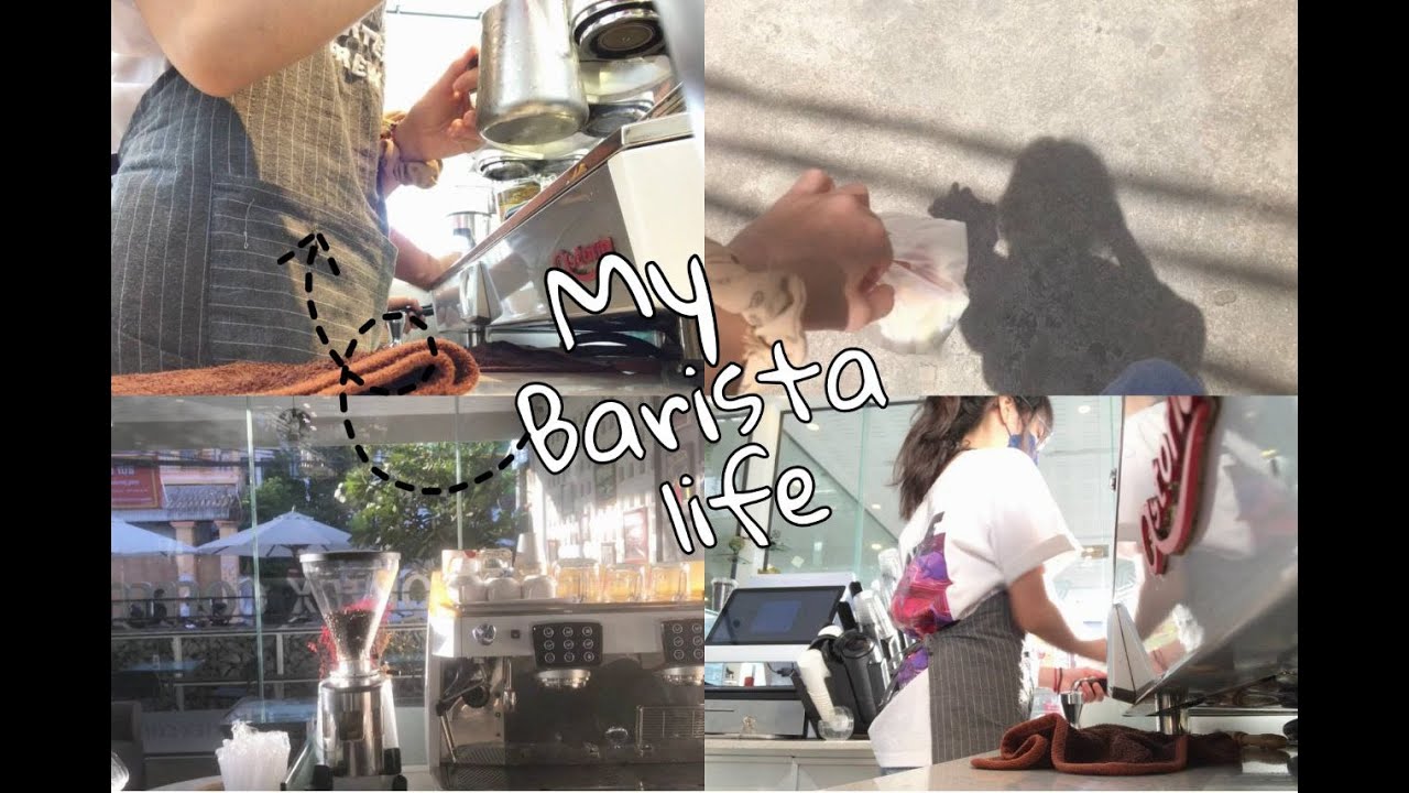 Cafe Vlog 👱🏻‍♀️💕/ barista life , come to work with me 💕 - YouTube