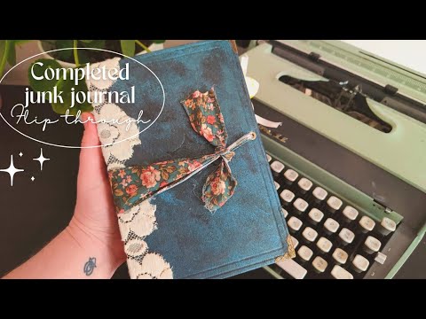 Completed junk journal flip through