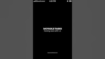 EISENHOWER for iPhone: Now with movable tasks