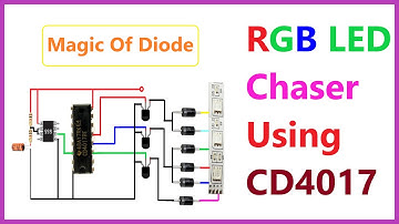 You Dont Believe That Diode Helped CD4017 To Light RGB Strip | RGB LED Strip Chaser