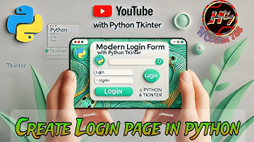 Modern Login Form with Python Tkinter  Stylish UI #LoginForm #UIDesign #PythonTutorial
