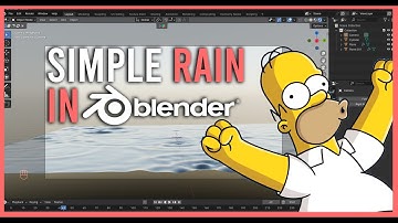 How to make it Rain in Blender (Very Easy)