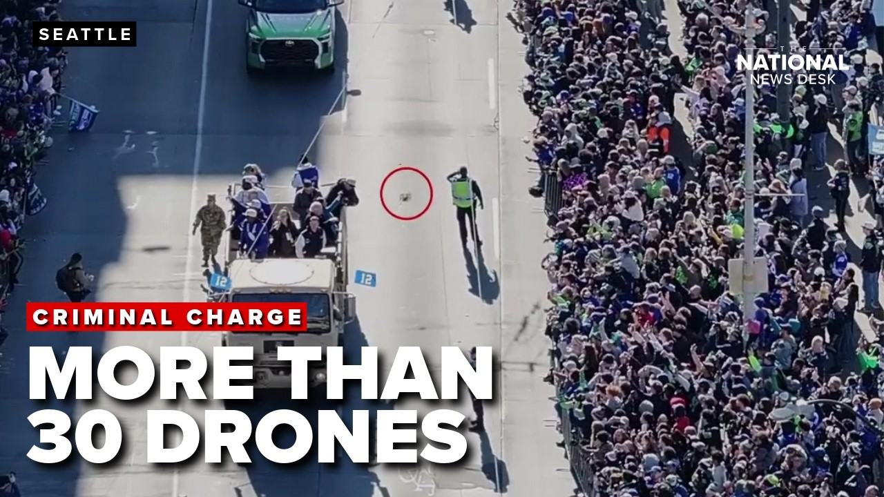 Criminal charges sought after more than 30 unauthorized drones over Seahawks parade