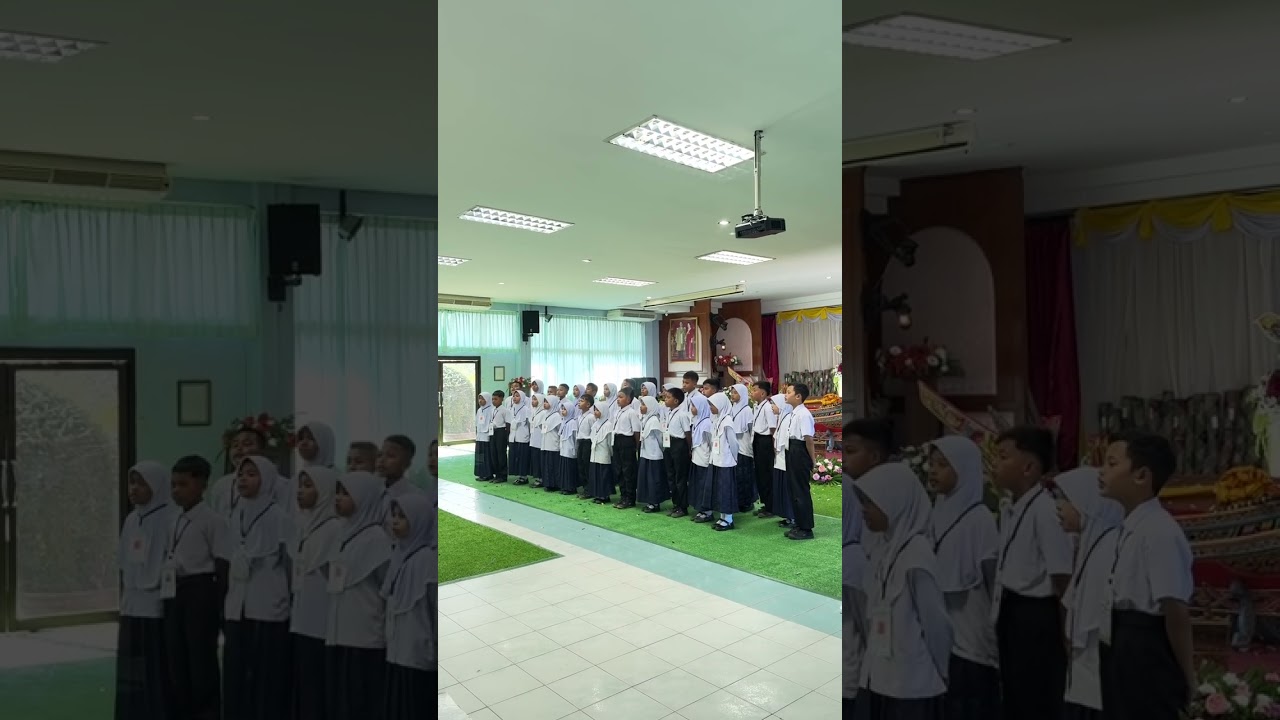 ร้องเพลงประสานเสียง โรงเรียนบ้านบือเระ