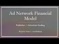 Ad Network Financial Model - 5 Year Financial Model and DCF Analysis