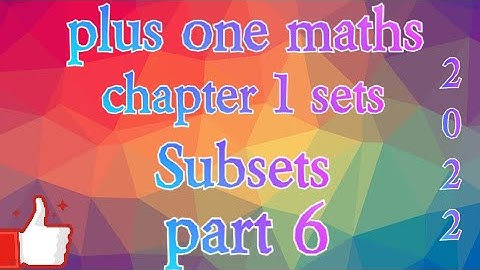 Class 11 maths | chapter one in malayalam | sets | subsets | NCERT | 2022 | One step learning tips