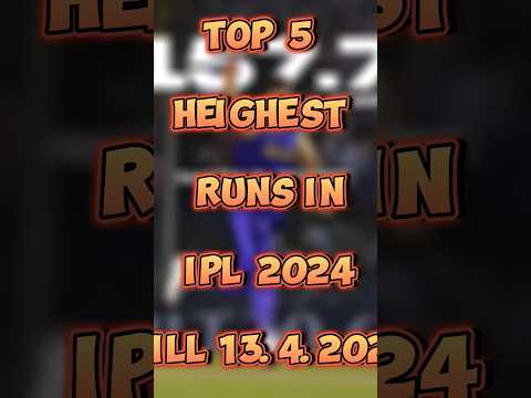 Top 5 Highest runs in ipl 2024 #ipl2024 #cricket #viratkholi #sanjusamson