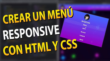 Crear un menú horizontal responsive con HTML y CSS