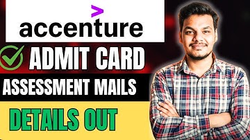 Accenture Admit Card & Assessment Mails | Accenture Hiring 2025 | Accenture Updates | Virtual Slot