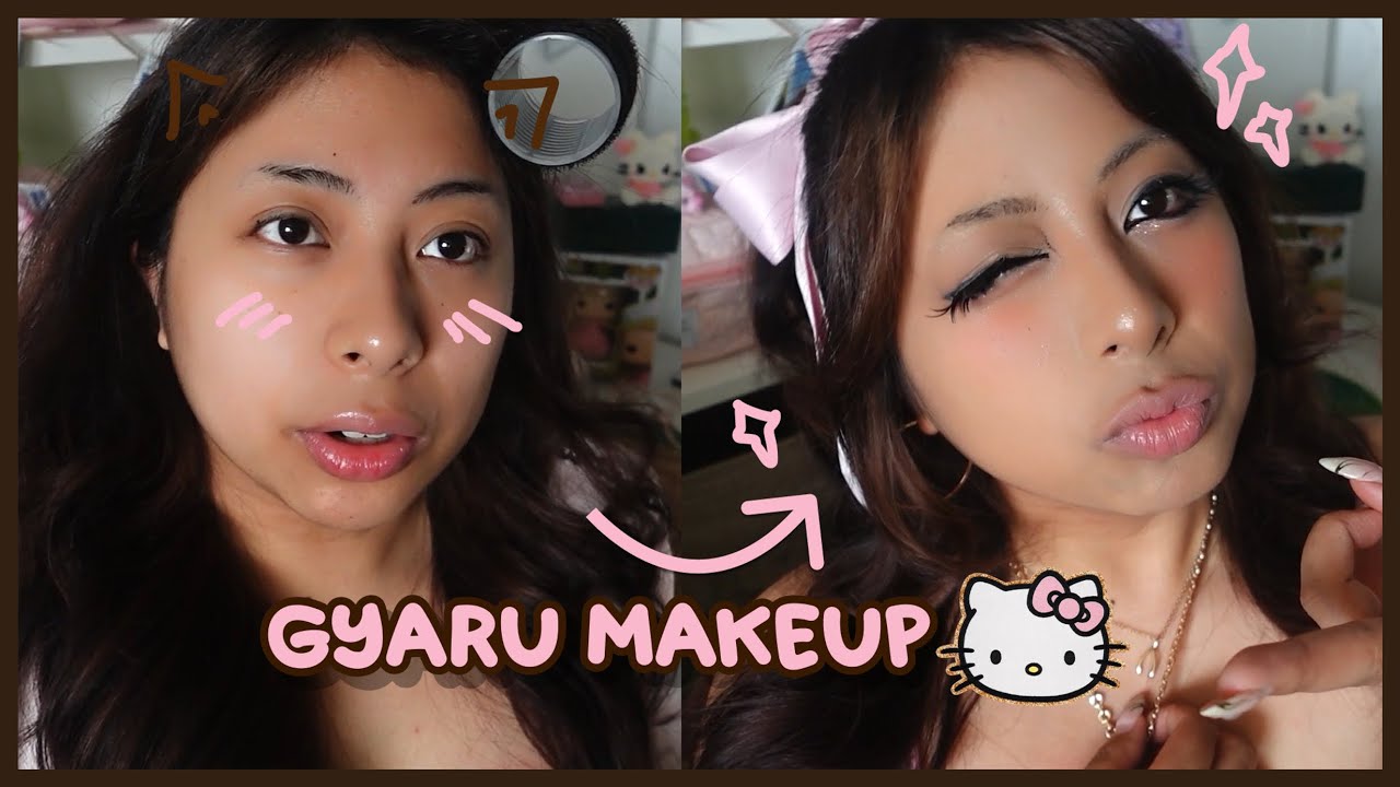 trying gyaru makeup for the first time... help