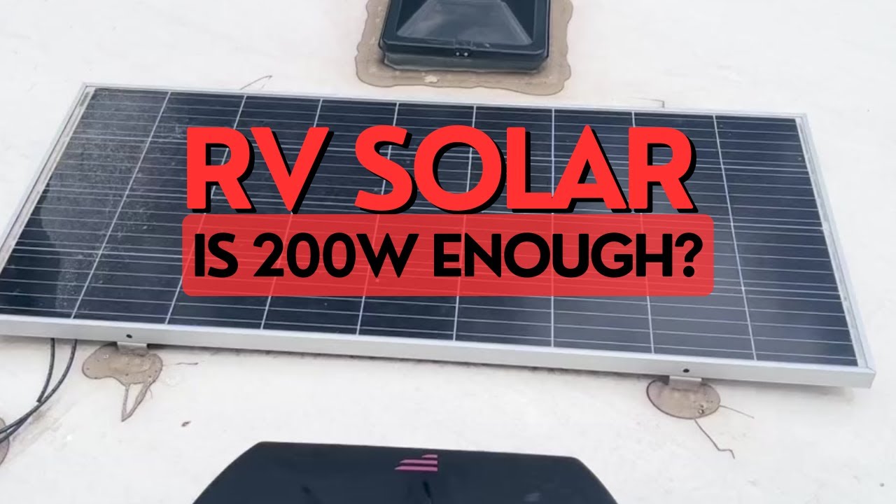 Что мы используем от солнечной энергии мощностью 200 Вт во время сухого кемпинга в нашем автодоме