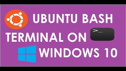 How to get Ubuntu Bash terminal on windows 10