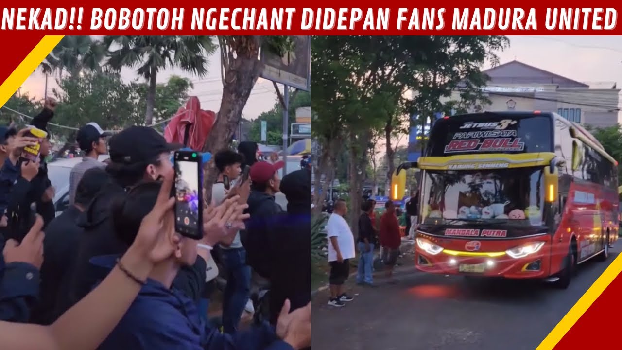 BERISIK‼️BOBOTOH SAMBUT KEDATANGAN PEMAIN PERSIB DI STADION GELORA BANGKALAN