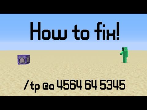 How to fix the infinite teleport loop without loading a backup!