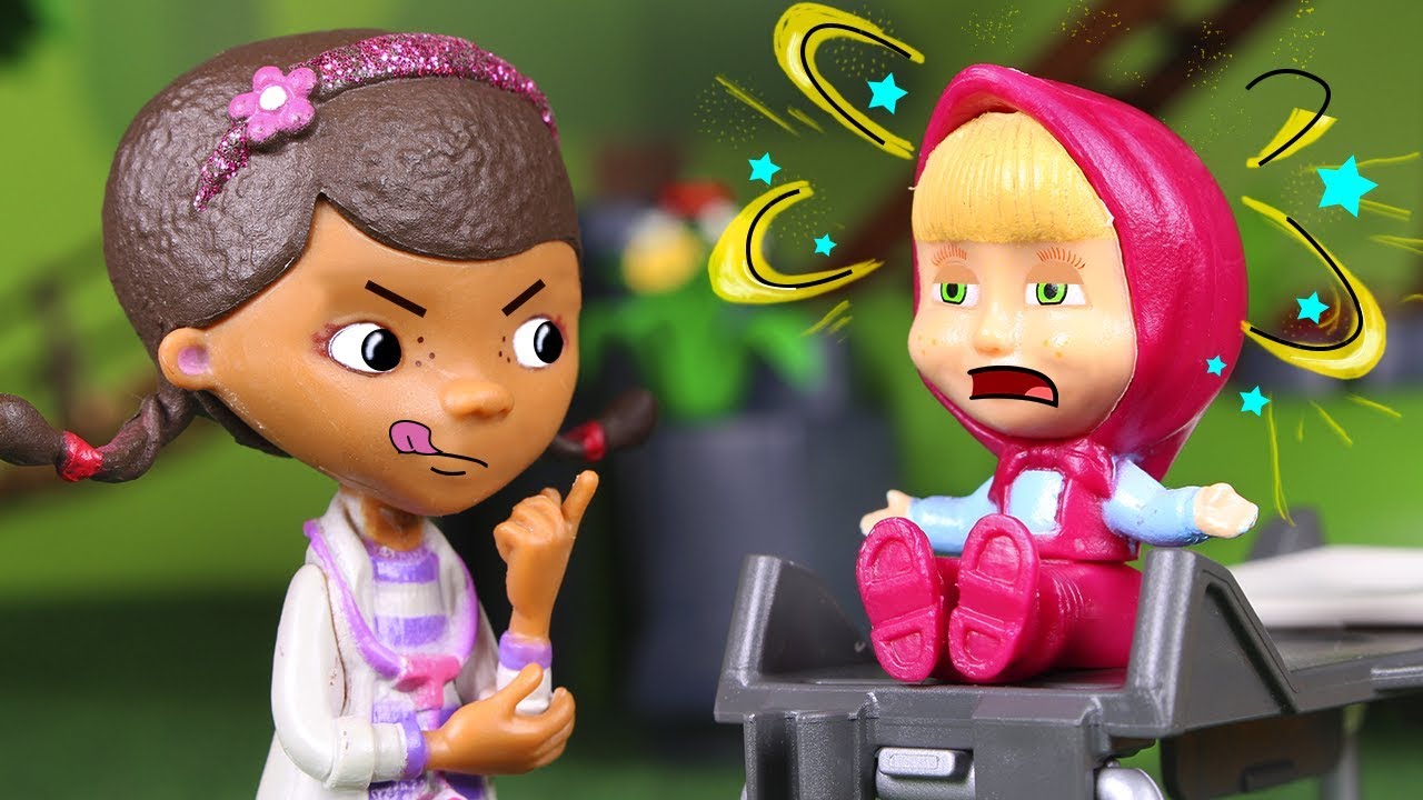 Masha and the Bear Toys 🐻 Dr McStuffins looks after Masha 🤕