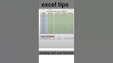 Excel tricks | xlookup with sum formula #excel #xlookup #exceltips #excelshorts