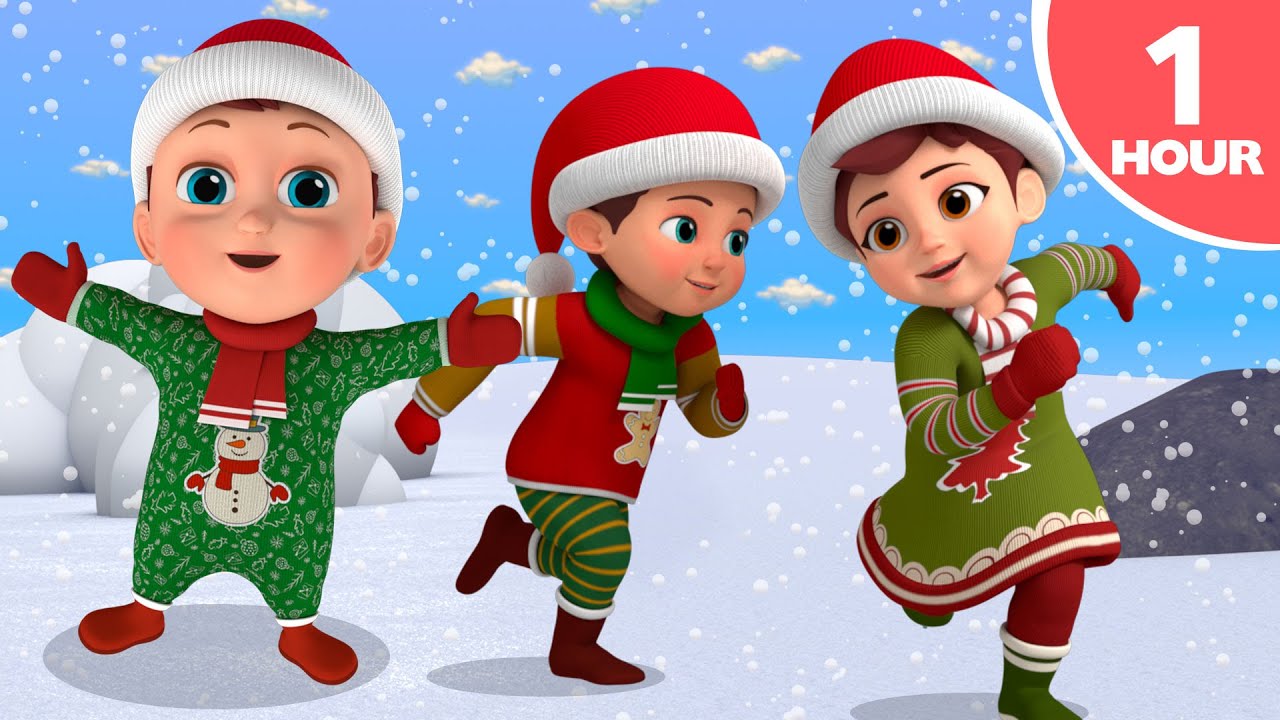 [4K] 🎄On A Snowy Christmas Morning ️| Fun Christmas Songs For Kids ...