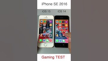 iPhone SE Gaming TEST iOS 15 vs iOS 14