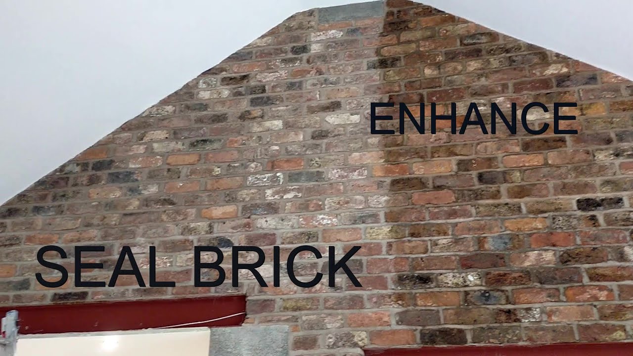 How To Clean And Seal Brick Brickwall Feature Wall YouTube