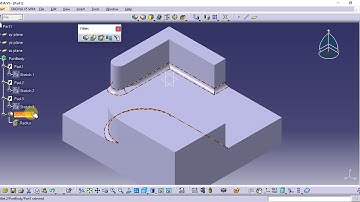 Catia Tutorial in Tamil 50 : Edge Fillet-Intersection With Selected Features