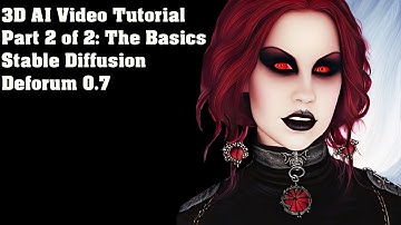 3D AI Video Tutorial Part 2 of 2:The Basics Stable Diffusion Deforum 0.7