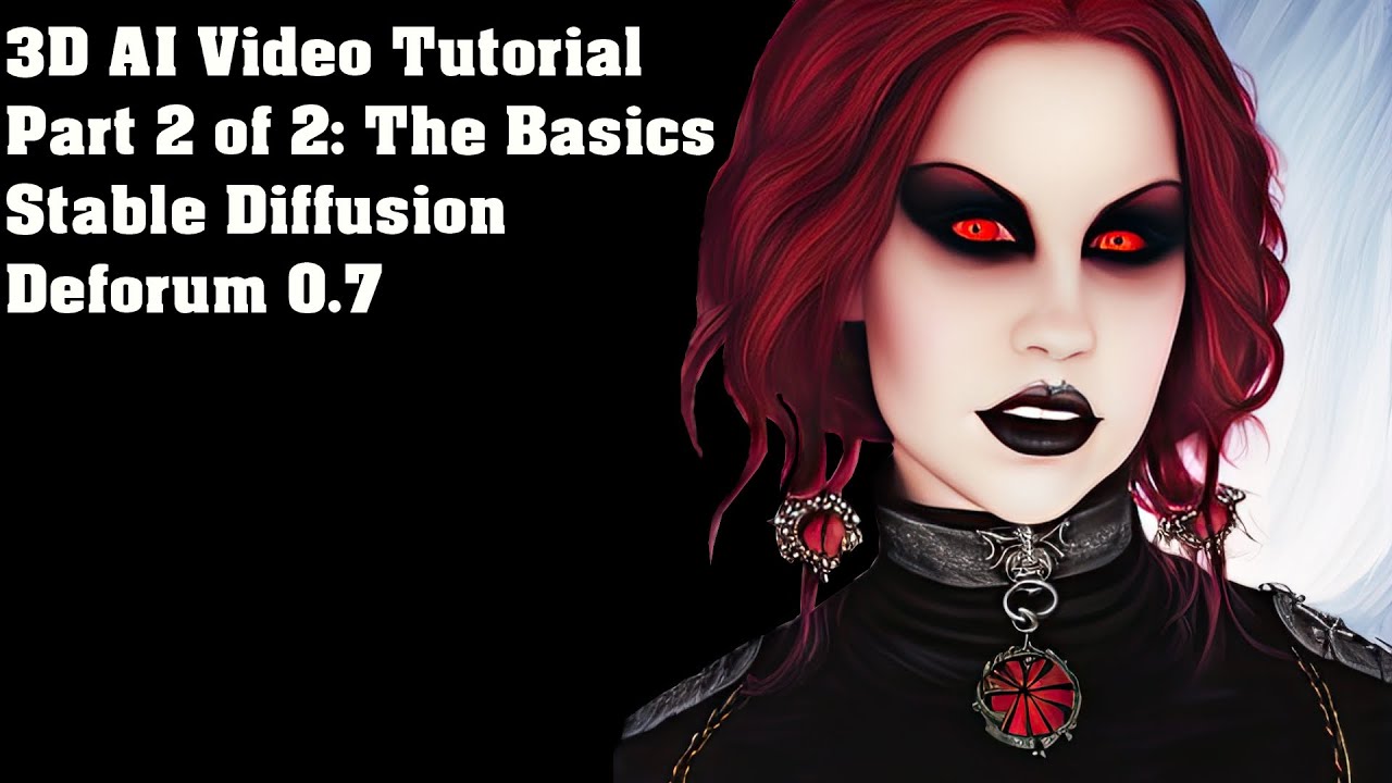 3D AI Video Tutorial Part 2 of 2:The Basics Stable Diffusion Deforum 0.7
