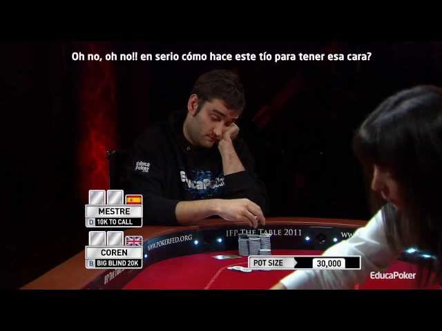 Mano mesa final IFP Raul Mestre vs Vicky Coren como nunca la viste