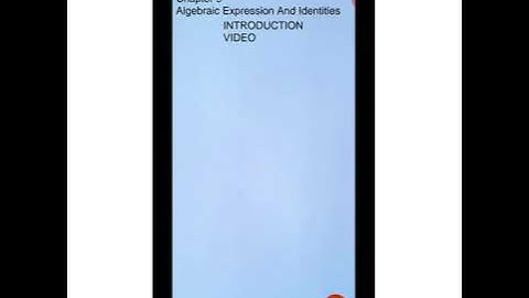 Maths NCERT Class 8th 9th Chapter Algebraic Expression and identities  Introduction Video