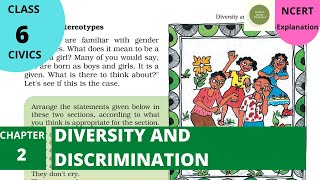 NCERT Class 6 Political Science / Polity / Civics Chapter 2: Diversity and Discrimination