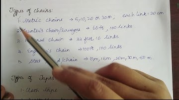 7. Linear measurements l Types of chains and Tapes l Surveying l Civil Engineering 2021