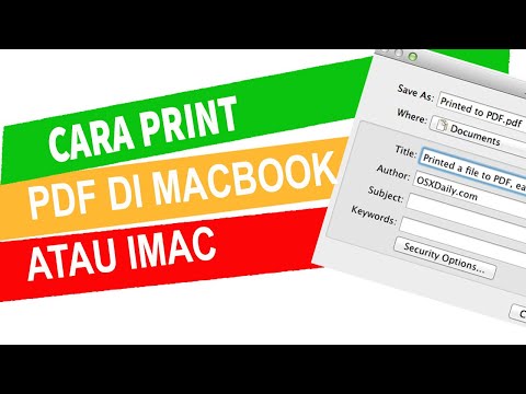 Video: Bagaimana cara menambahkan printer PDF ke Mac saya?
