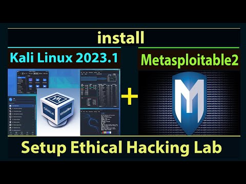 install Kali Linux 2023.2 & Metasploitable2 on VirtualBox 7  Step By Step :Setup Cyber Security Lab