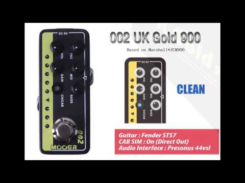 MOOER Micro Preamp 002(UK Gold 900)