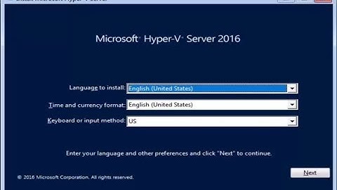 Be Your Own VPS: Part 1 - Install Hyper V Server 2016