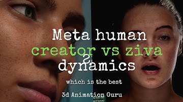 Unreal Engine Meta Human Creator vs Unity 3d Ziva dynamics
