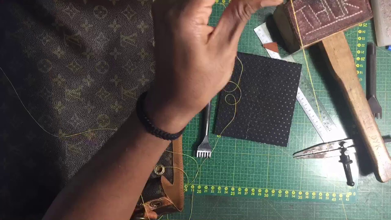 Trim replacement of Louis Vuitton Noe bucket bag. - YouTube