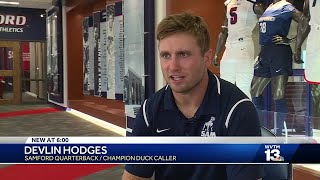 Samford QB Devlin Hodges calls plays and ducks