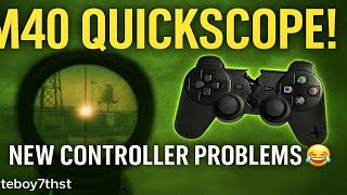 COD4 M40 Quickscope Gameplay — New Controller Struggles! 😂