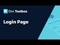 Customize WordPress Login Page ~ Divi Toolbox ⚙️💙