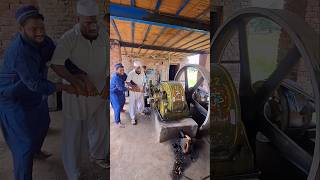 desi old black engine jugaad system starting up